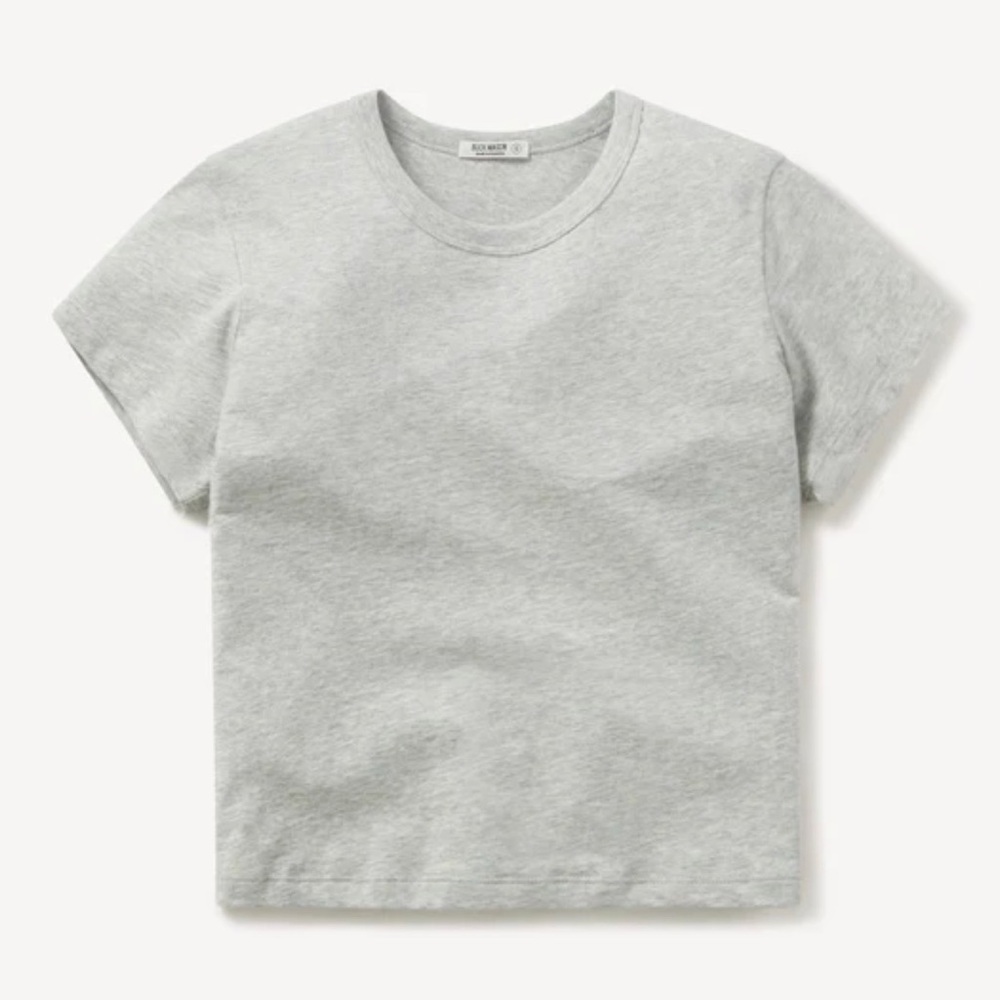 Buck Mason PIMA BOXY CREW in Graphite